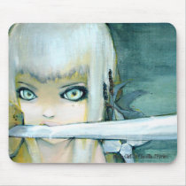 Milk Thistle Ninja Girl Mousepad mousepads