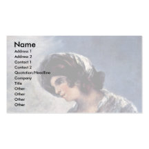 Milkmaid Of Bordeaux By Francisco De Goya Business Card Templates
