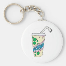 milkshake de fraise porte-clefs