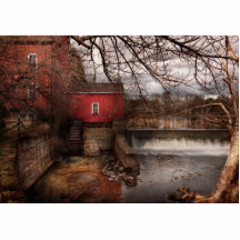 Mill - Clinton, NJ - The mill and wheel Photo Cutout