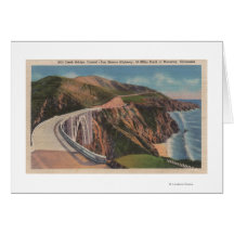 Mill Creek Bridge on San Simeon Hwy near Greeting Card