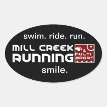 Mill Creek Club Oval Stickers