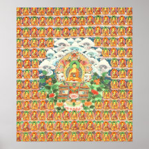Mille affiches de Bouddha