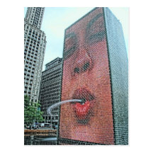 Millennium Park Chicago Postcard