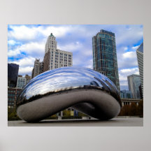 Millennium park Coffee Bean Print