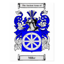 Miller (Jewish) Coat of Arms Postcards