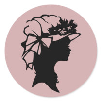 Millinery 1 blush pink sticker    © Angel Honey, 2 stickers