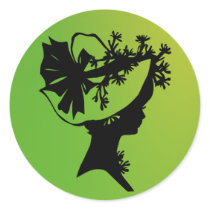 Millinery 20 green sticker © Angel Honey 2010 stickers