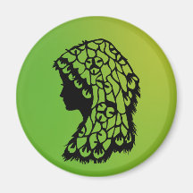 Millinery 22 green magnet  © Angel Honey 2010