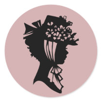Millinery 28 blush pink sticker © Angel Honey 2010 stickers