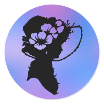 Millinery 2 pink blue sticker © Angel Honey 2010 stickers