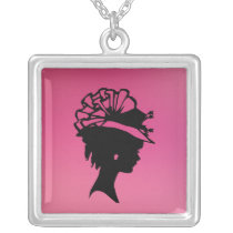 Millinery 7 pink ice cameo necklace necklaces