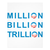 MILLION BILLION TRILLION CUSTOMIZED LETTERHEAD