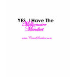 Millionaire Mindset Ladies Graphic Tees t-shirts