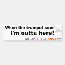 millionChristians.com Bumber Sticker Bumper Sticker