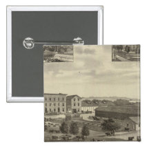 Mills and Residences in Kansas Pinback Button
