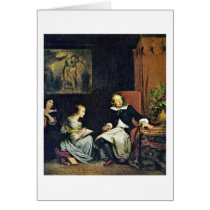 Milton dictant le paradis par Eugene Delacroix cartes
