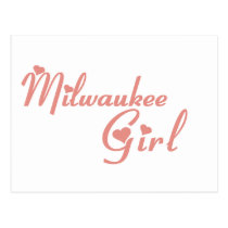 Milwaukee Girl tee shirts postcards