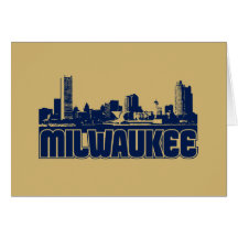 Milwaukee Skyline Greeting Cards