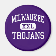 Milwaukee - Trojans - Trade - Milwaukee Wisconsin Fridge Magnet