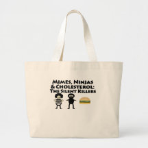 Mimes, Nijas & Cholesterol Canvas Bags