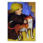 Mimi et son chat par Paul Gauguin Carte