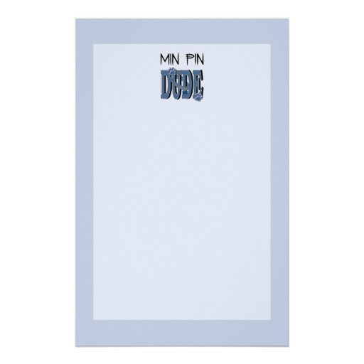 Min Pin DUDE Stationery Paper