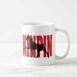 Min Pin silhouette Coffee Mugs