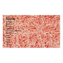 Minced or ground beef business card