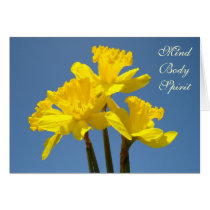 Mind Body Spirit Cards Custom Daffodils Flowers