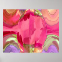 Mind Boggling Rose Petal Crystal Art Print