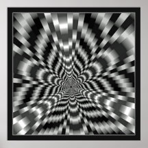 Mind-boggling Tunnel Optical Illusion Poster