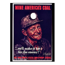 Mine America's Coal Post Cards