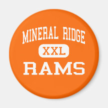 Mineral Ridge - Rams - High - Mineral Ridge Ohio Magnet