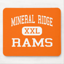Mineral Ridge - Rams - High - Mineral Ridge Ohio Mousepads