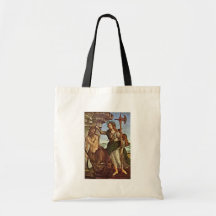 Minerva And The Centaur By Botticelli Sandro Tote Bags