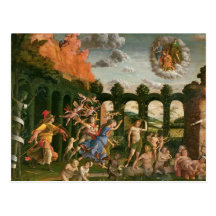Minerva Chasing the Vices Postcard