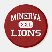 Minerva - Lions - High School - Minerva Ohio Refrigerator Magnet