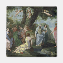 Minerva with the Muses Magnet