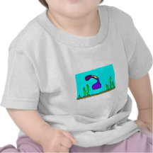 minhoca gulosa do mar camiseta