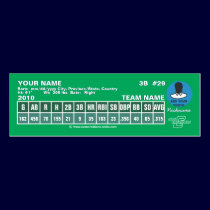 Mini Baseball Card business cards