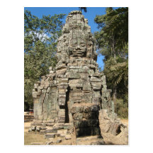 Mini Bayon ... Ta Prohm, Angkor Wat, Cambodia Postcards