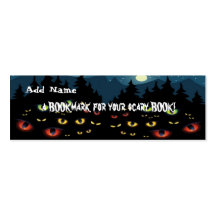Mini Bookmarks for Halloween Party Favour Business Card Templates