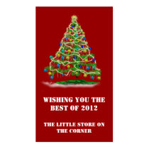 Mini Cards w Christmas Tree & Calendar on Back