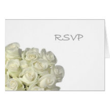 Mini carte des roses RSVP de souffle de bébé