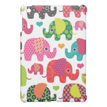 Mini cas d'éléphant d'enfants d'ipad coloré de mot