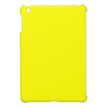 Mini cas d'iPad jaune au néon solide coques mini ipad