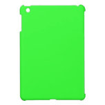Mini cas d'iPad vert au néon solide coques mini ipad