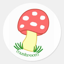 Mini champignon autocollants