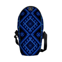MINI copie ukrainienne bleue de sac messenger Sacoches